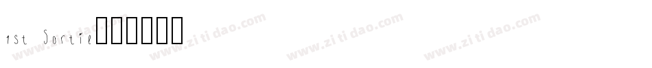 1st Sortie字体转换
